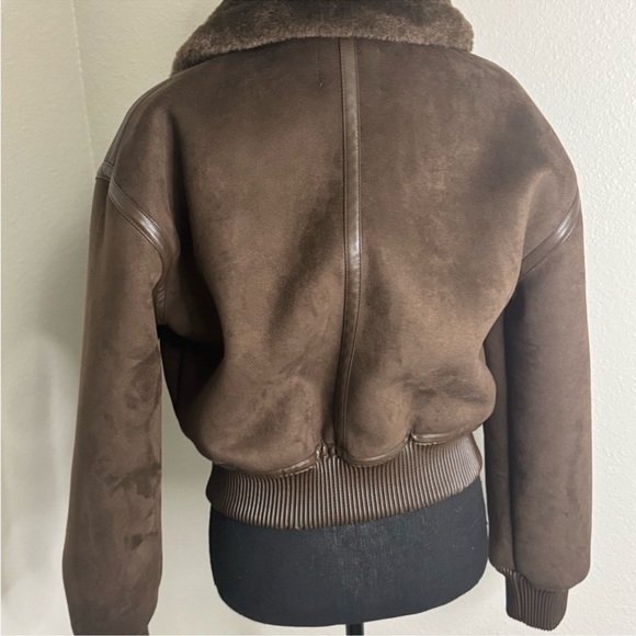 Jason Wu Chocolate Shearling Jacket - Picture 2 of 4